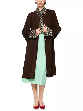 MARC CAIN | Manteau en cuir | braun